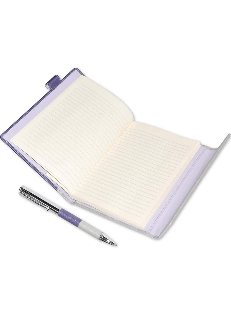 FIS A5 Notebook Single Line 2tone Italian PU Jacket with Magnetic Flap & Pen, Multicolor 120-Sheets - FSNBEXA51701 - Image 3